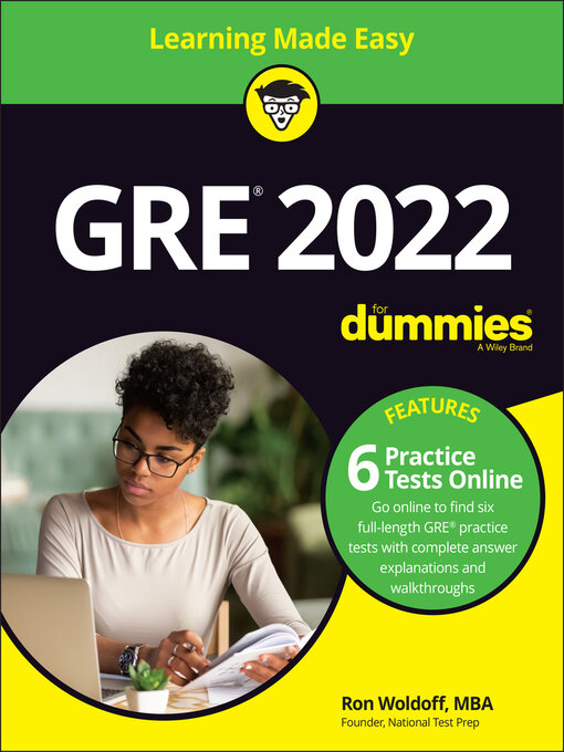 Title details for GRE 2022 For Dummies with Online Practice by Ron Woldoff - Available